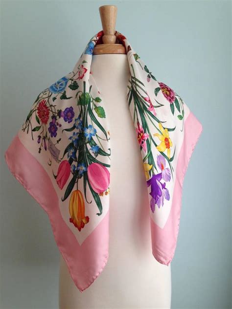 gucci pink check scarf|Gucci flora scarf princess grace.